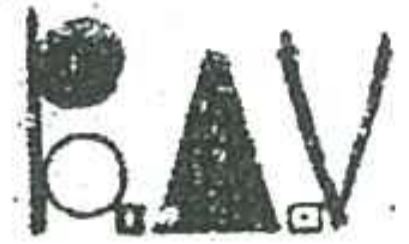 BAV Logo Backgammon Association of Victoria Logo (circa: ~1978)