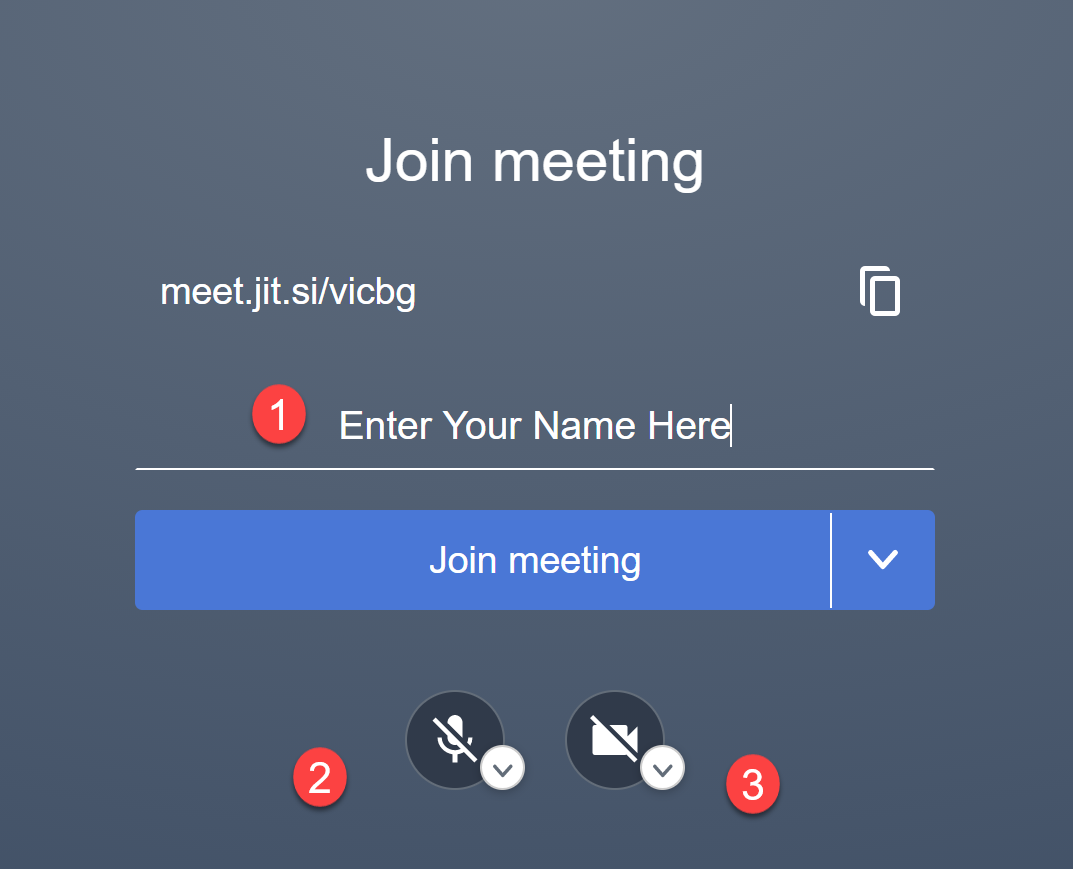 JItsi Meeting Details Jitsi Meeting Details
