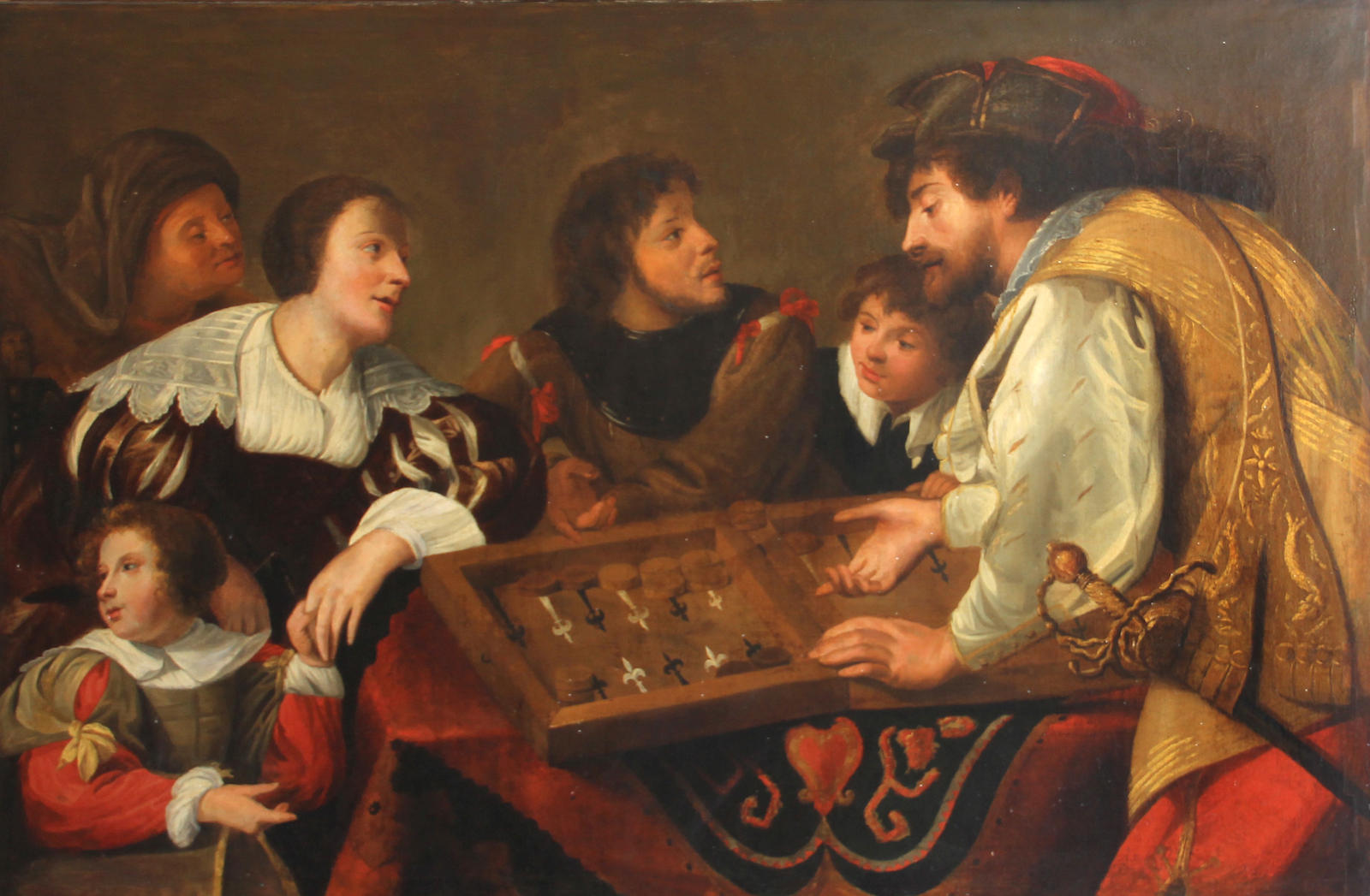 The Backgammon Players by Theodor Rombouts, Oil on Canvas, 1634 The Backgammon Players by Theodor Rombouts, Oil on Canvas, 1634